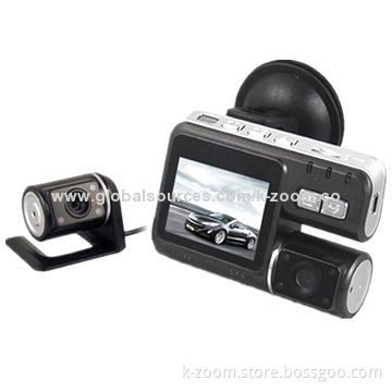 Car Black Box, 2 Channels, Maximum 1,920 x 1,080P/25fps Front